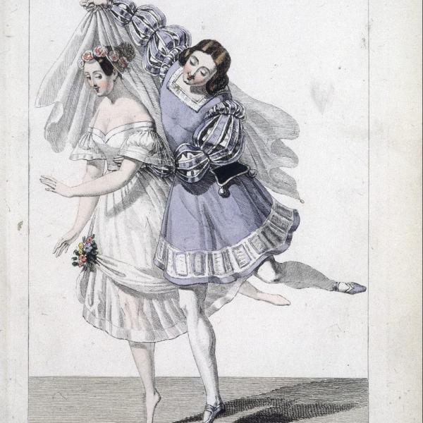 "Le Dieu et la Bayadère" Marie Taglioni vers 1860 © BnF/Gallica